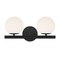 Designers Fountain Crown Heights 16.25in 2-Light Matte Black Contemporary Indoor Vanity Light D252C-2B-MB - alternate 1